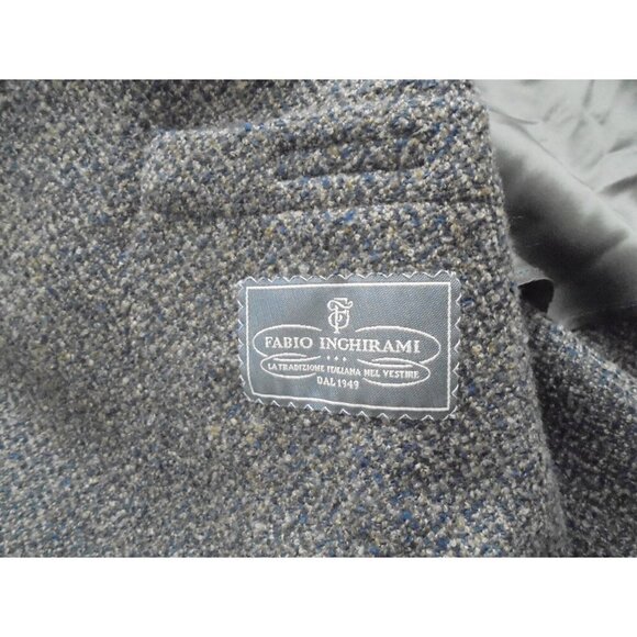 Men's Fabio Inghirami Virgin Wool 3 Button Coat Size 46 (Made in Italy) - Picture 3 of 9